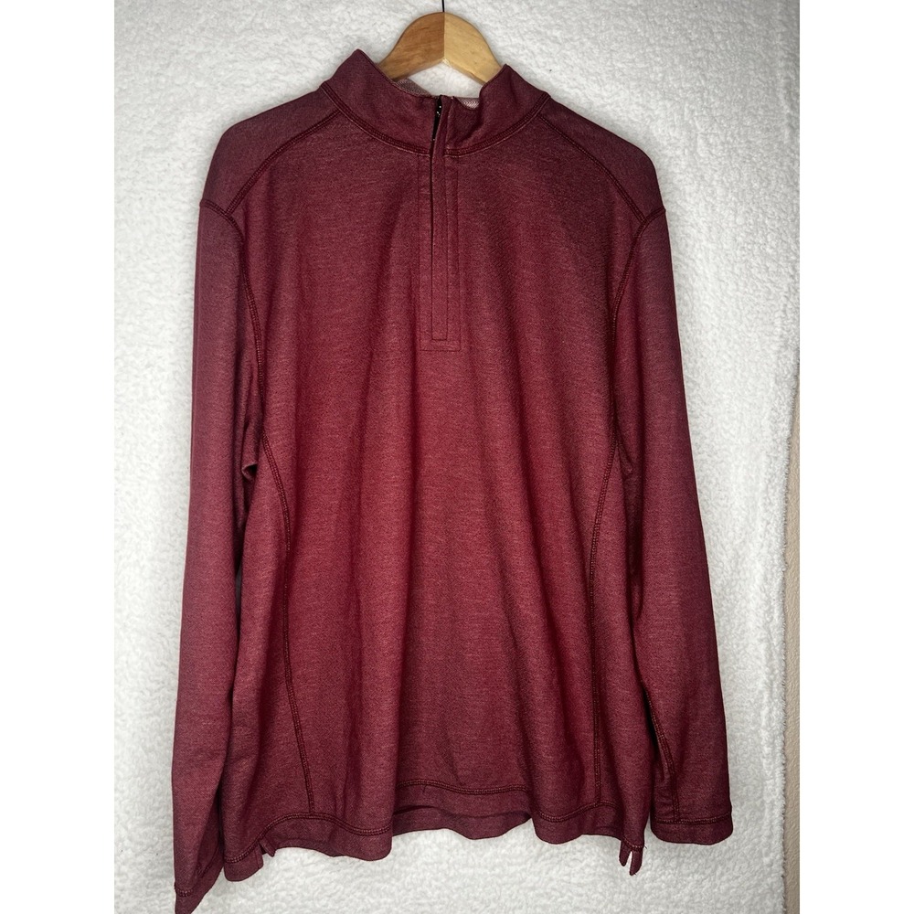 Tommy Bahama Men's Reversible Sweater Flip Side Half Zip XL Outdoor‎ Utility